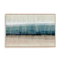 Wall Art Stretched Canvas In Natural Oak  Frame - Island Dawn Ii Abstract Art