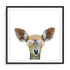 Daring Deer Wall Art #oran_black-white-border