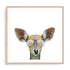 Daring Deer Wall Art #oran_natural-white-border
