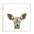Daring Deer Wall Art #oran_white-white-border
