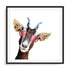 Goofy Goat Wall Art #oran_black-white-border