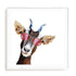 Goofy Goat Wall Art #oran_white-white-border