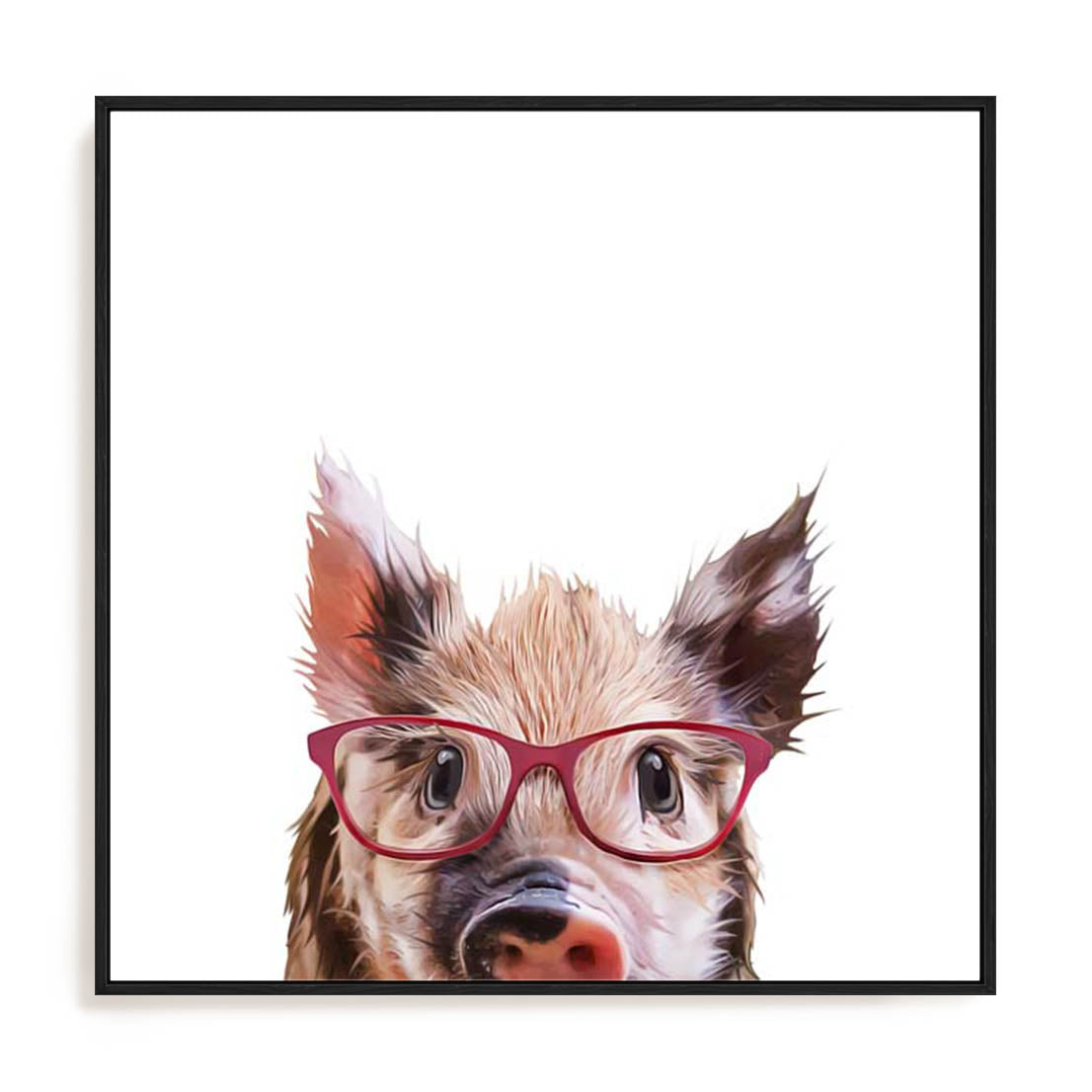 Peekaboo Pig Wall Art