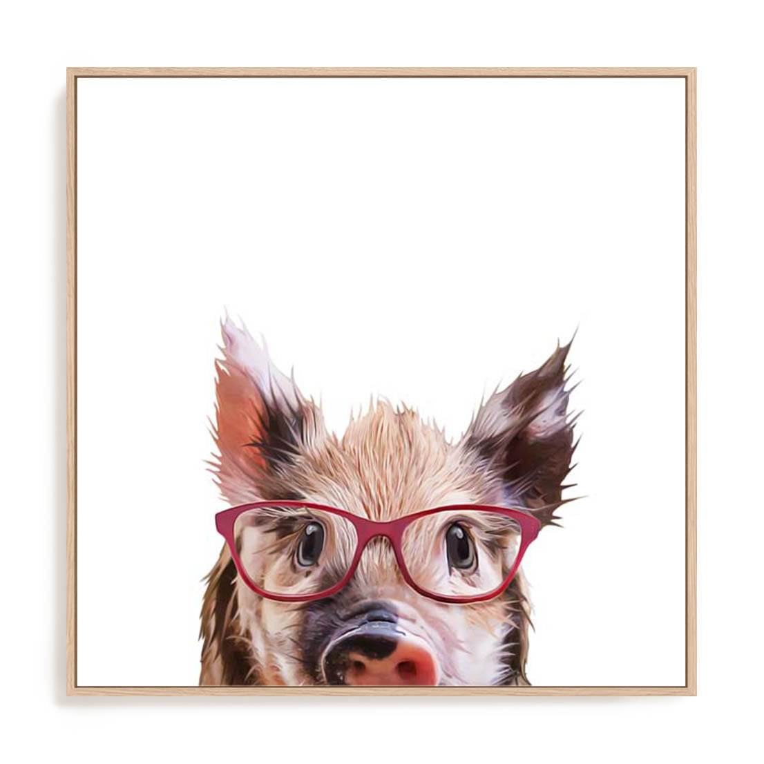Peekaboo Pig Wall Art