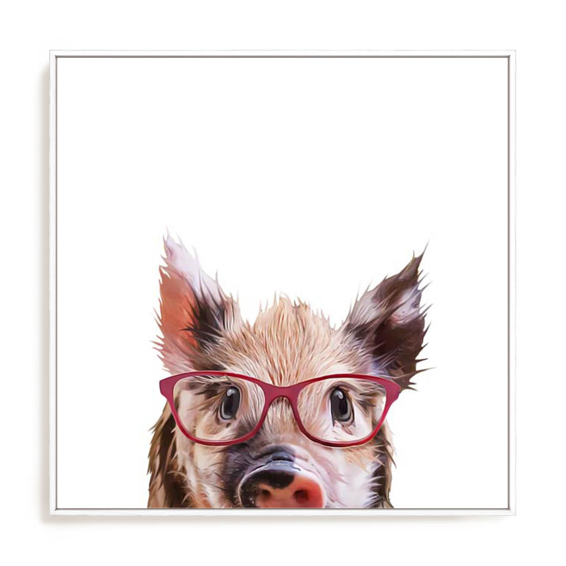 Peekaboo Pig Wall Art