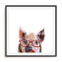 Peekaboo Pig Wall Art #oran_black-white-border