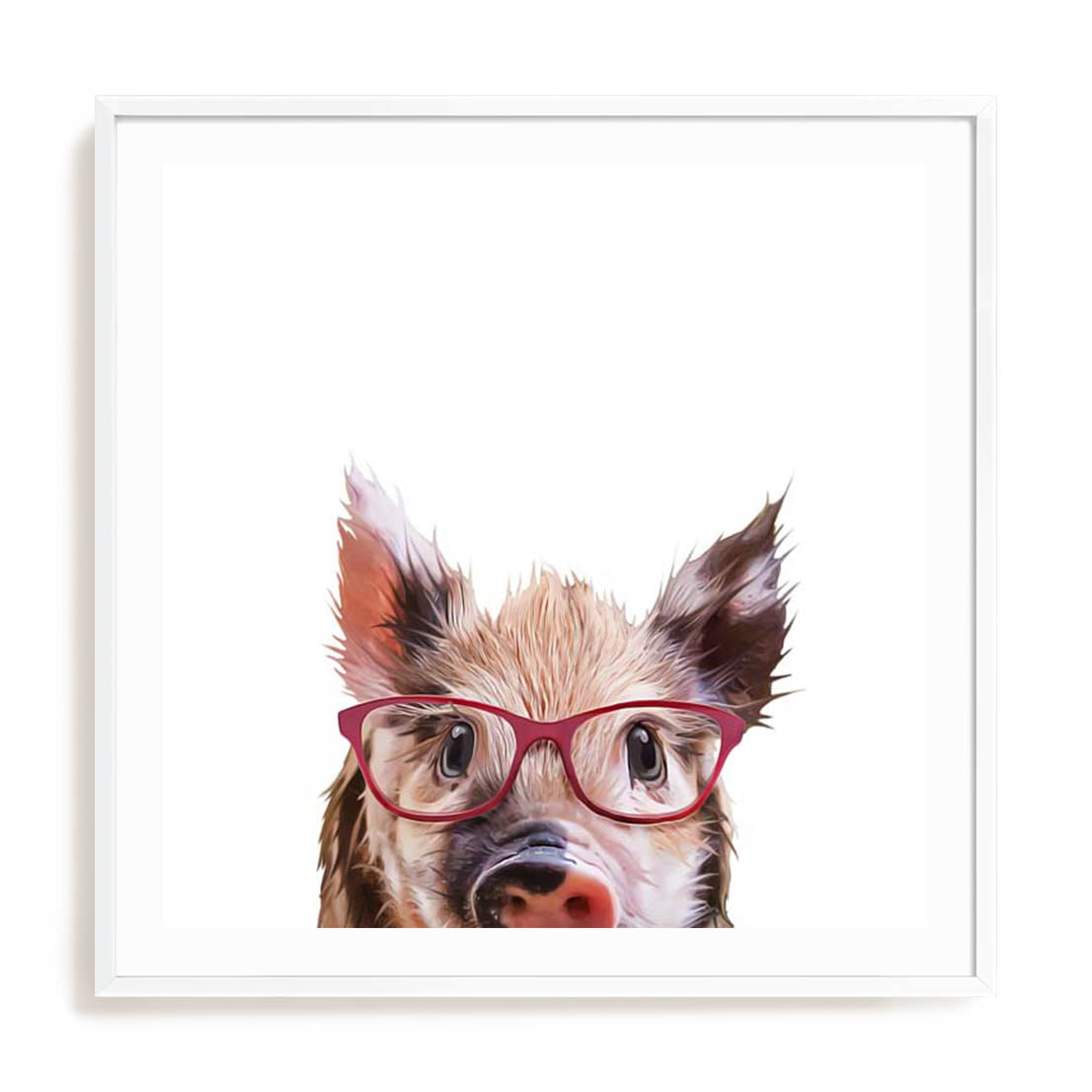 Peekaboo Pig Wall Art