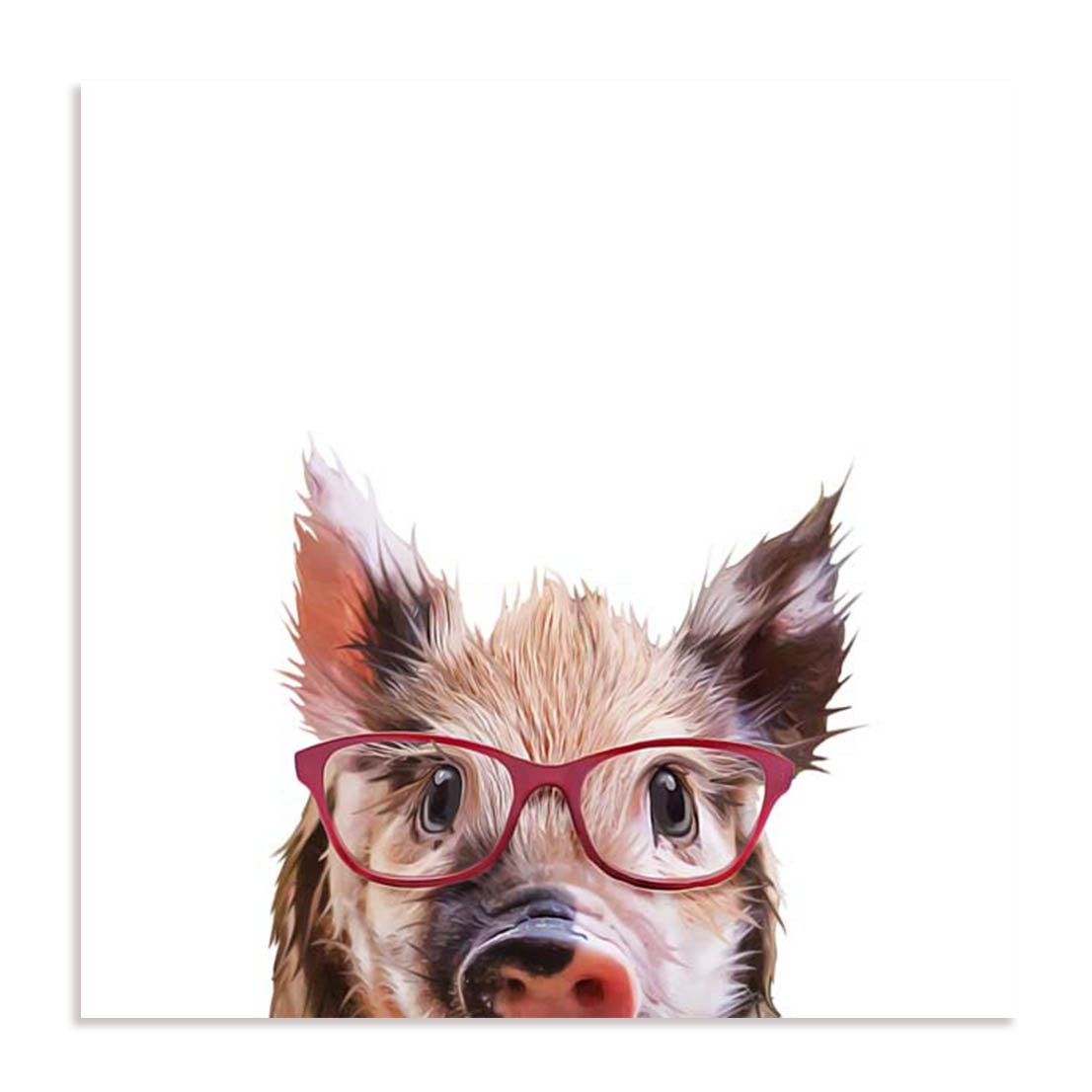 Peekaboo Pig Wall Art