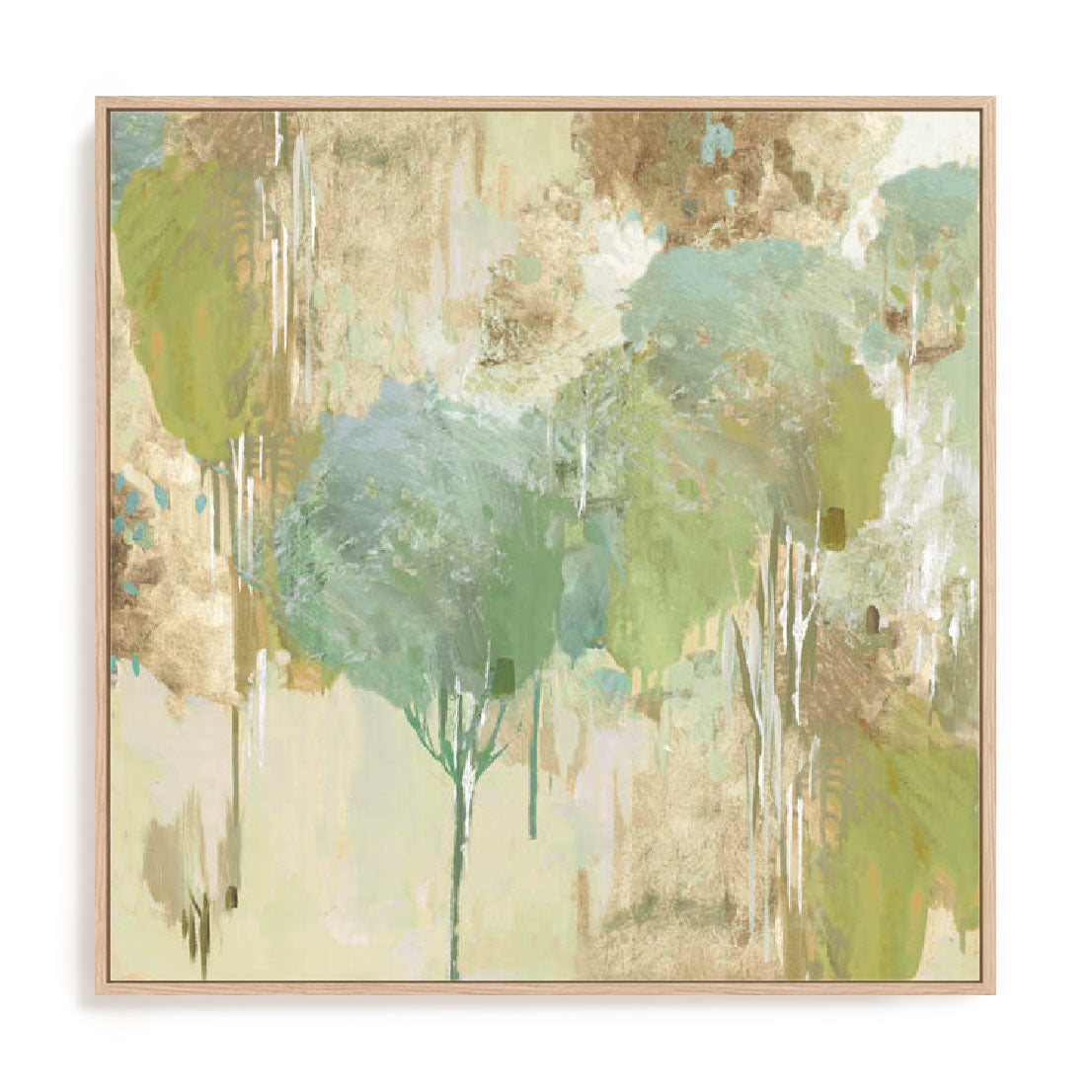 Teal Forest I Wall Art