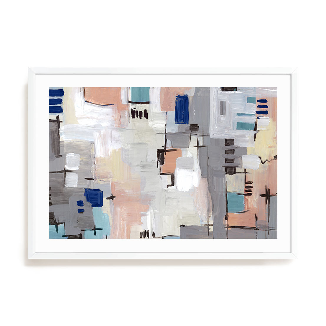Intertwining Grid I Wall Art