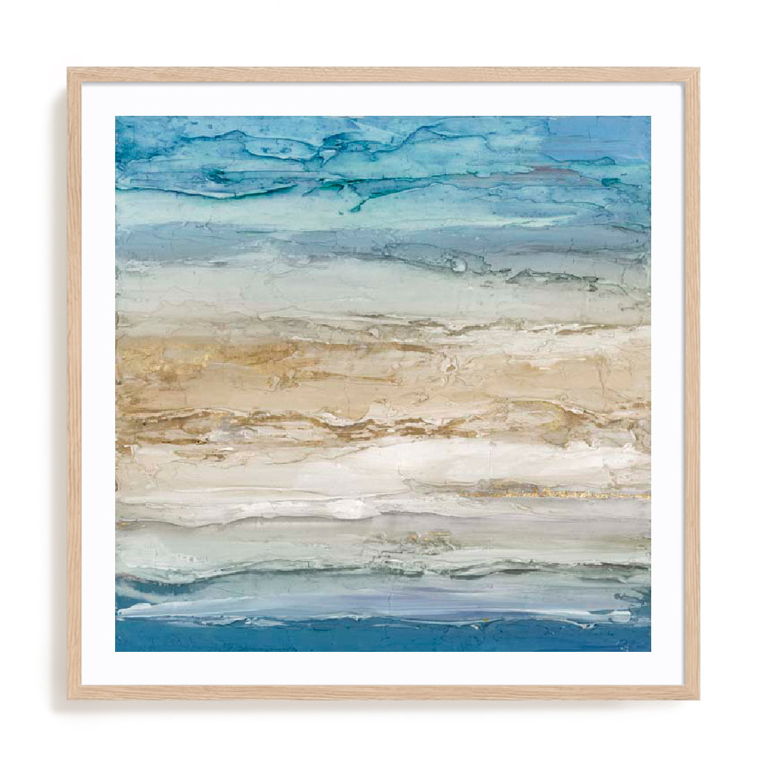 Blue Coastal Landscape I Wall Art
