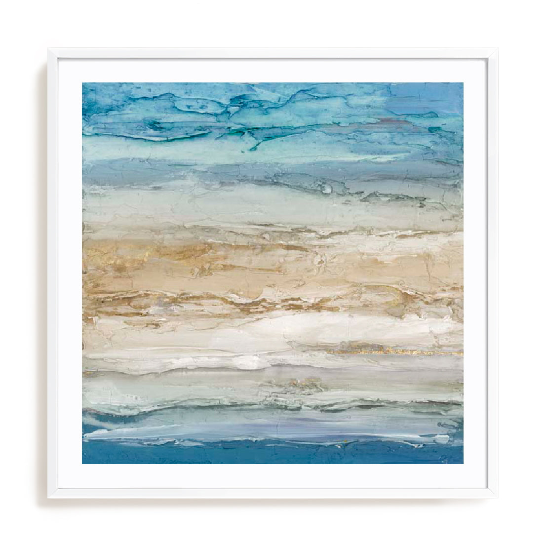 Blue Coastal Landscape I Wall Art