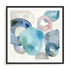 Blue Rings I Wall Art #oran_black-white-border