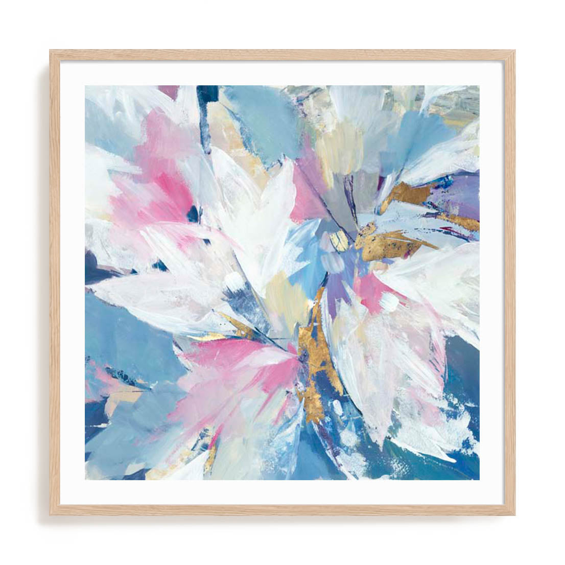 Pink Pastel Floral Wall Art