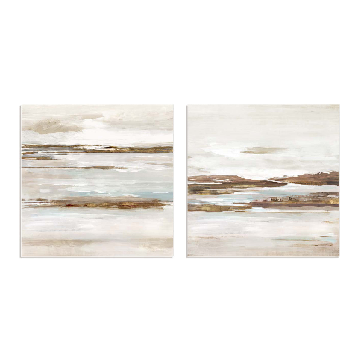 Abstract Tides of the Coast I and II Wall Art