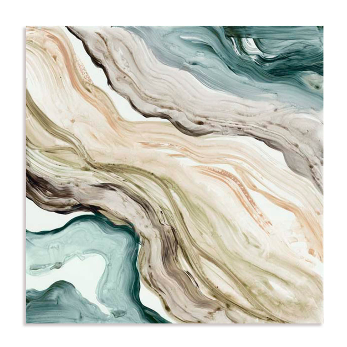 Unframed Stretched Canvas Or Print Only - Timeless Swirls Abstract Art