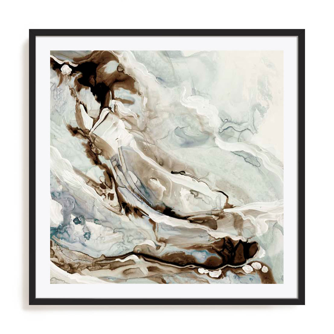 Wall Art Print Poster In Black Frame - Veins Of Elegance Abstract Art