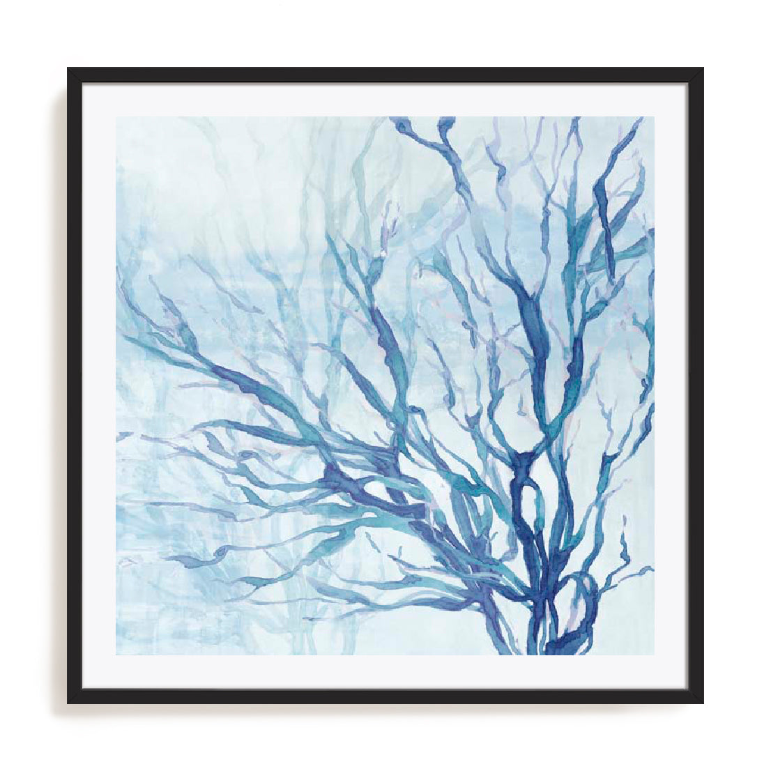 Blue Coral Life Wall Art