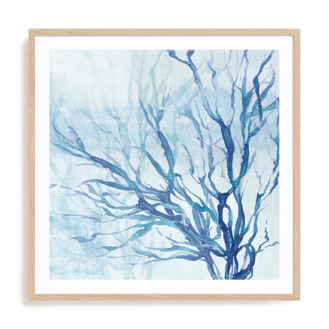 Blue Coral Life Wall Art