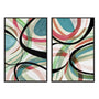 Summer Twist I And II Wall Art