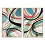 Summer Twist I And II Wall Art