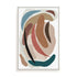 Wall Art Stretched Canvas In White  Frame - Paper Collage I Abstract Art