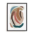 Wall Art Print Poster In Black Frame - Paper Collage I Abstract Art