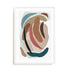 Wall Art Print Poster In White Frame - Paper Collage I Abstract Art