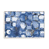 Blue Merge Circles Wall Art