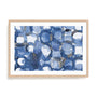 Blue Merge Circles Wall Art