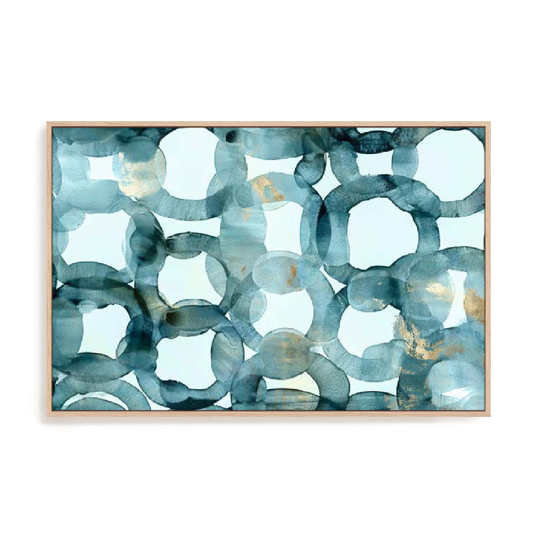 Teal Circles Wall Art