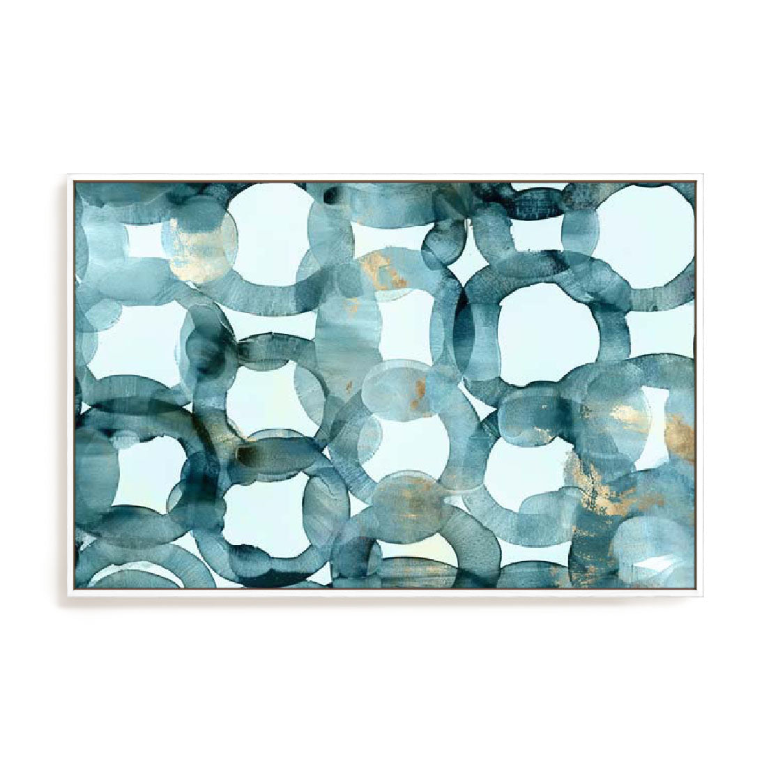Teal Circles Wall Art
