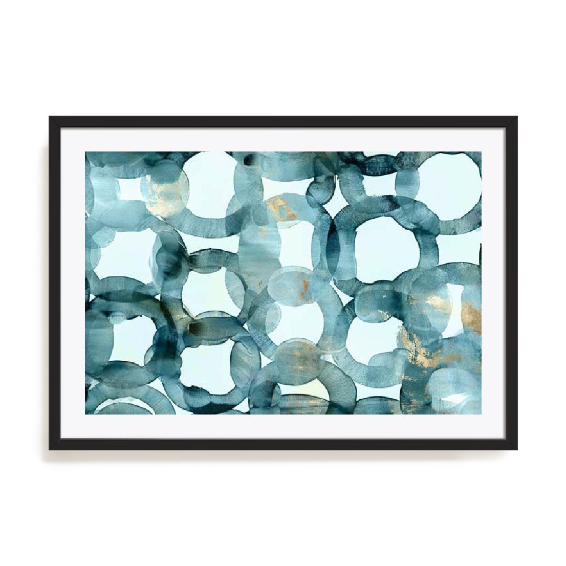 Teal Circles Wall Art