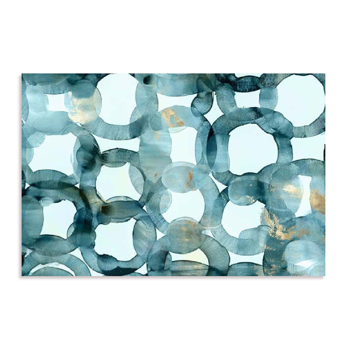 Teal Circles Wall Art