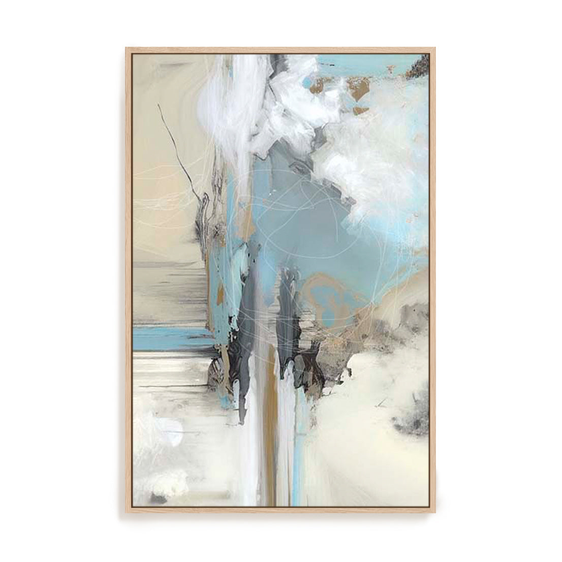 Abstract Blues Wall Art