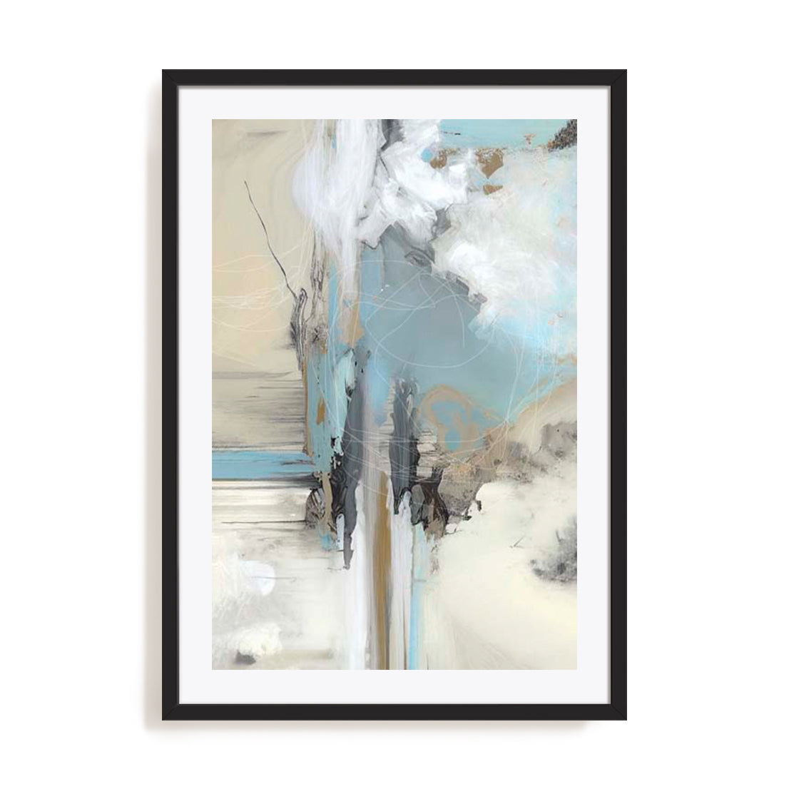 Abstract Blues Wall Art