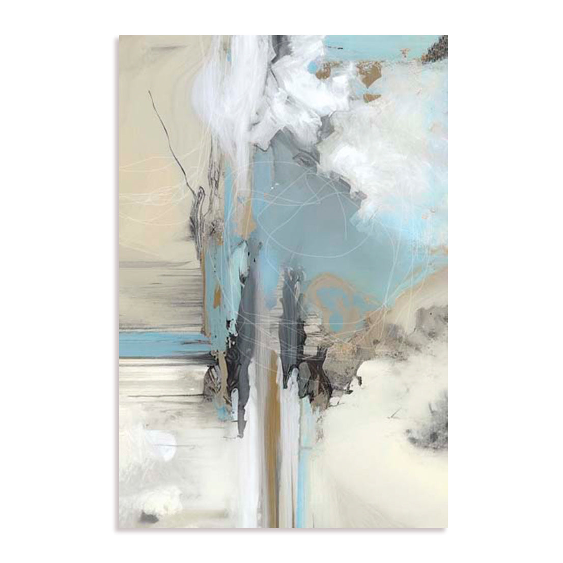 Abstract Blues Wall Art