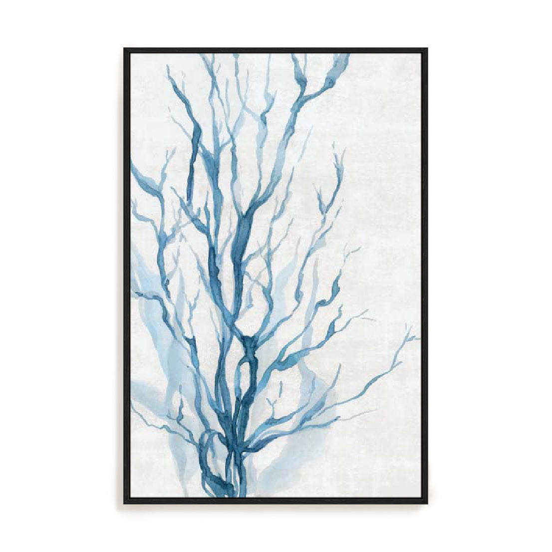 Oceanic Blue Seaweed Wall Art