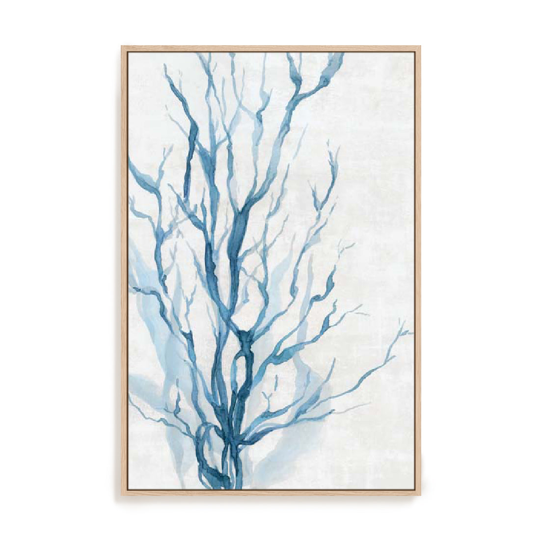 Oceanic Blue Seaweed Wall Art