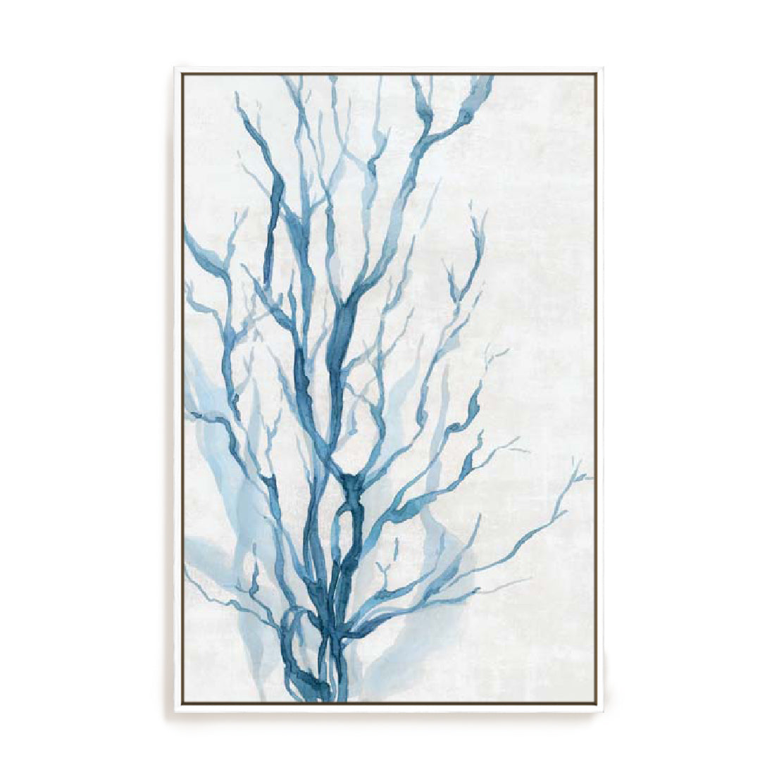 Oceanic Blue Seaweed Wall Art