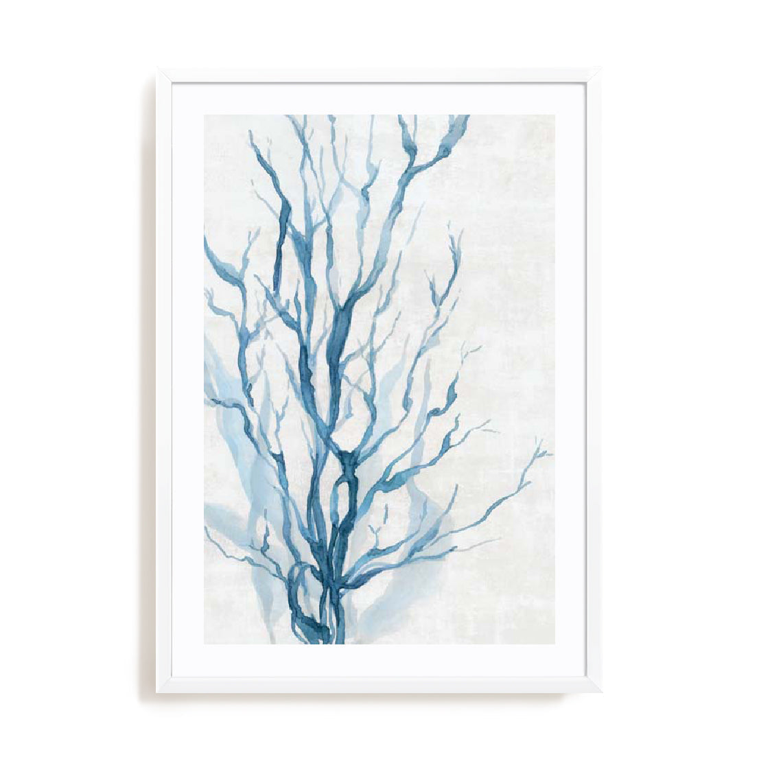 Oceanic Blue Seaweed Wall Art
