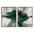 Emerald Dust I And II Wall Art
