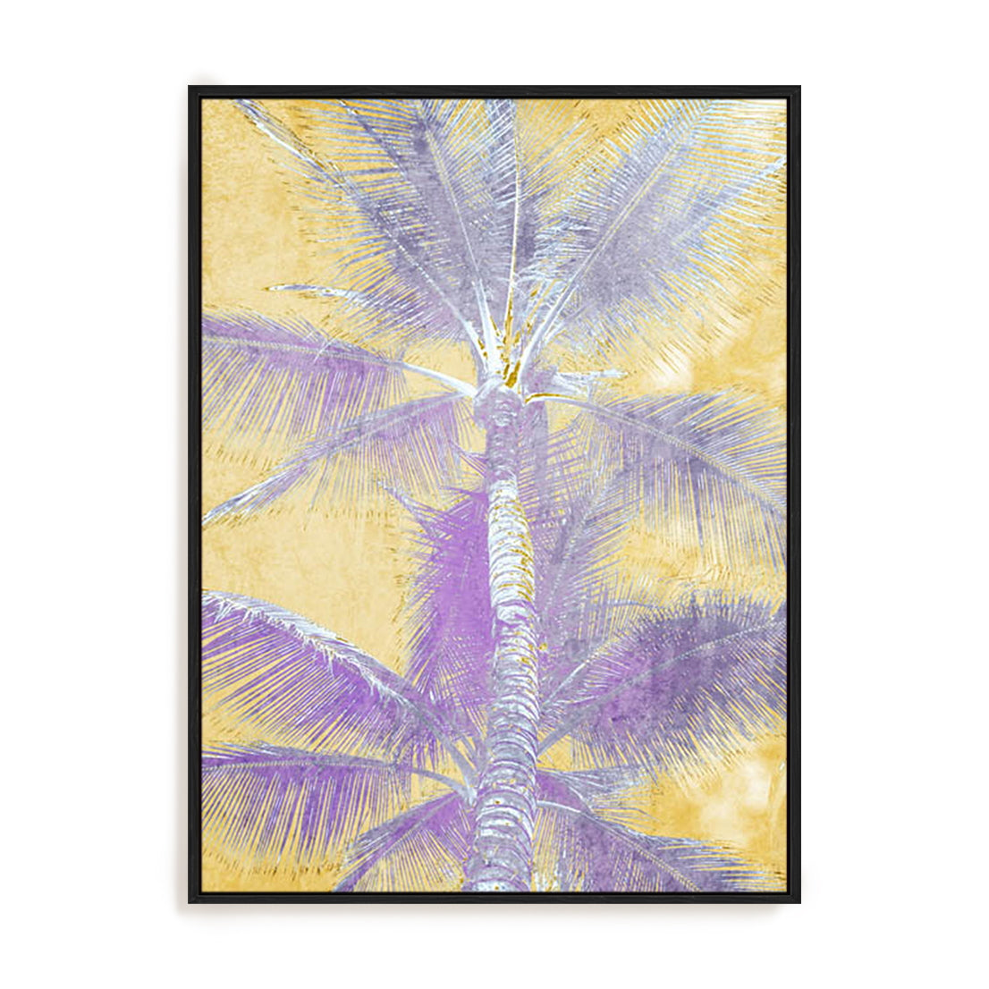 Beachscape Purple Palms Wall Art