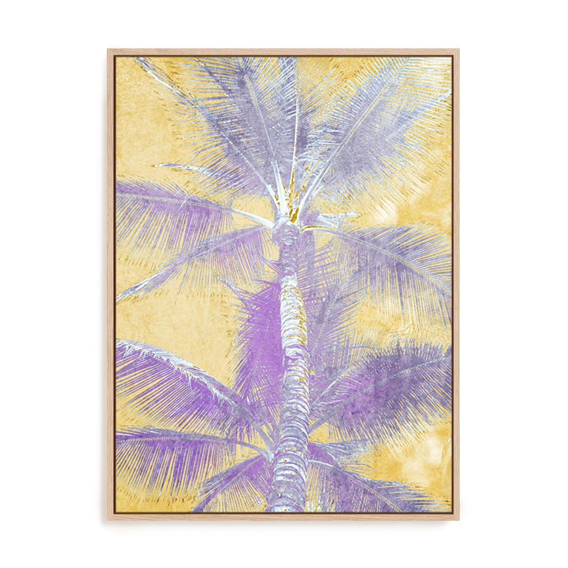 Beachscape Purple Palms Wall Art