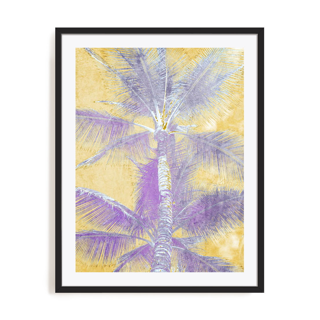 Beachscape Purple Palms Wall Art