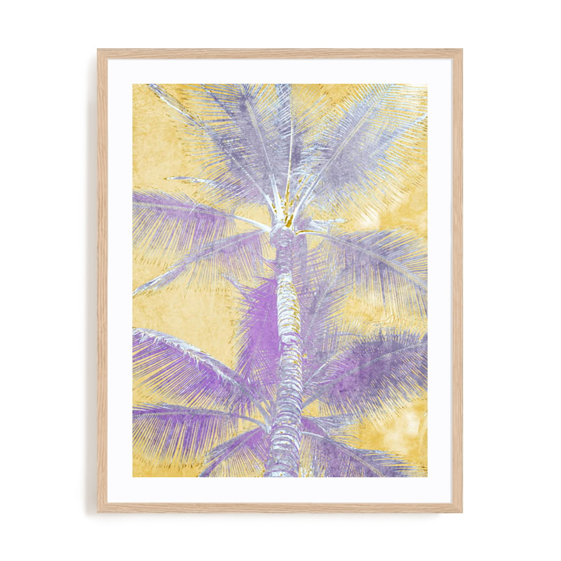 Beachscape Purple Palms Wall Art