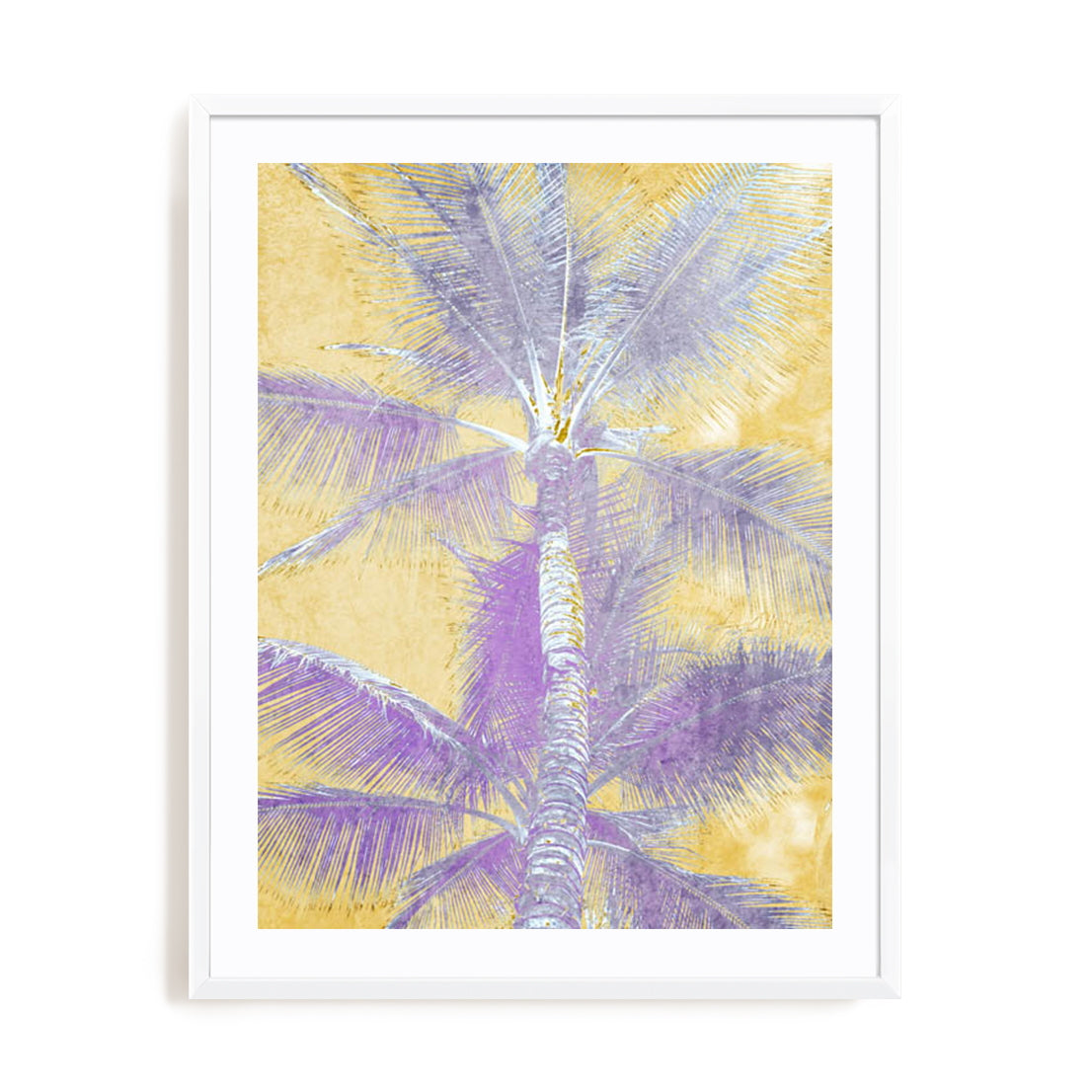 Beachscape Purple Palms Wall Art