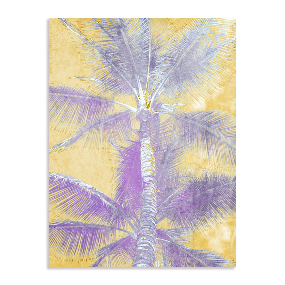 Beachscape Purple Palms Wall Art