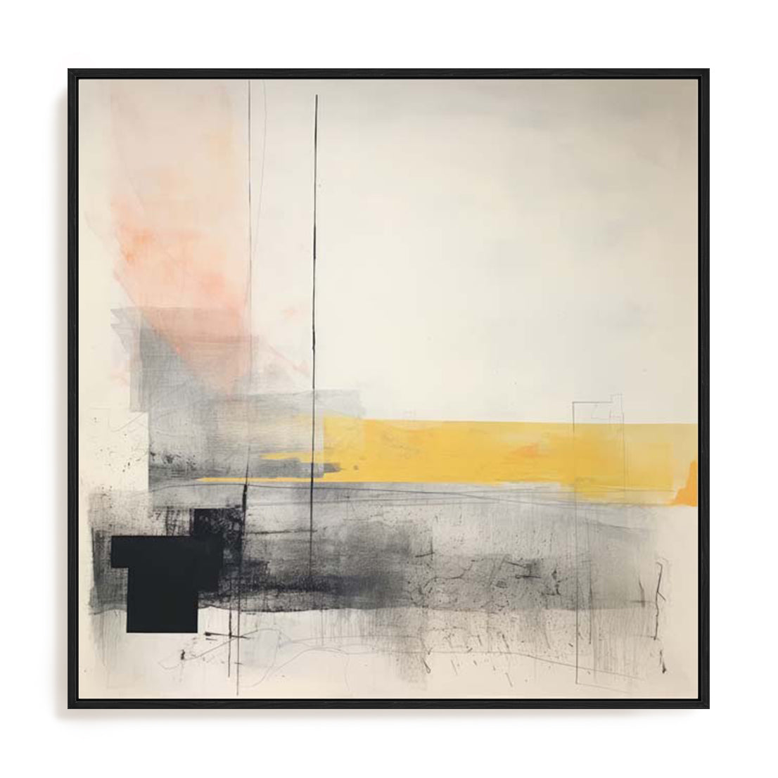 The Melody And Vibes Contemporary Landscape I Wall Art