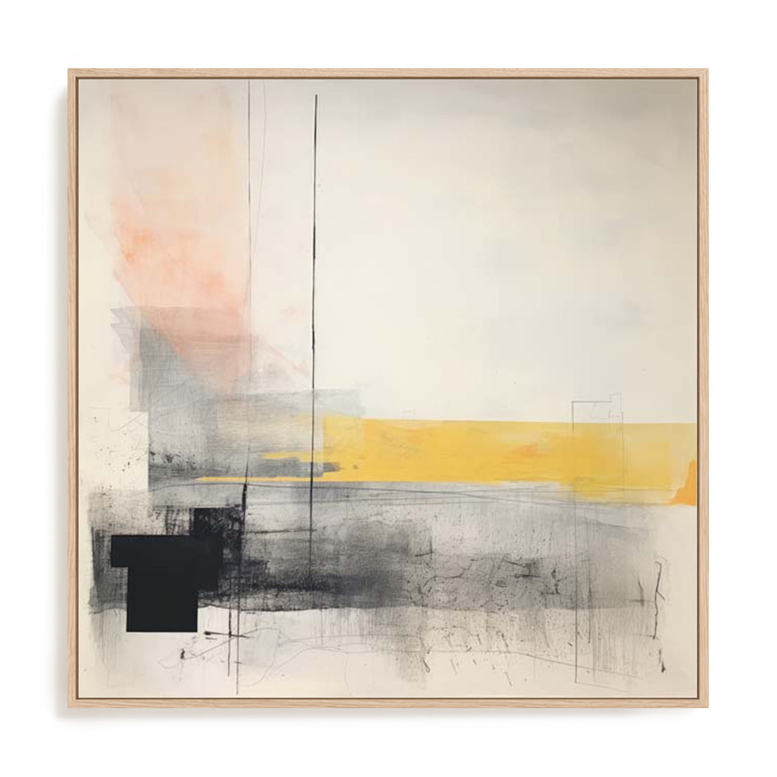 The Melody And Vibes Contemporary Landscape I Wall Art